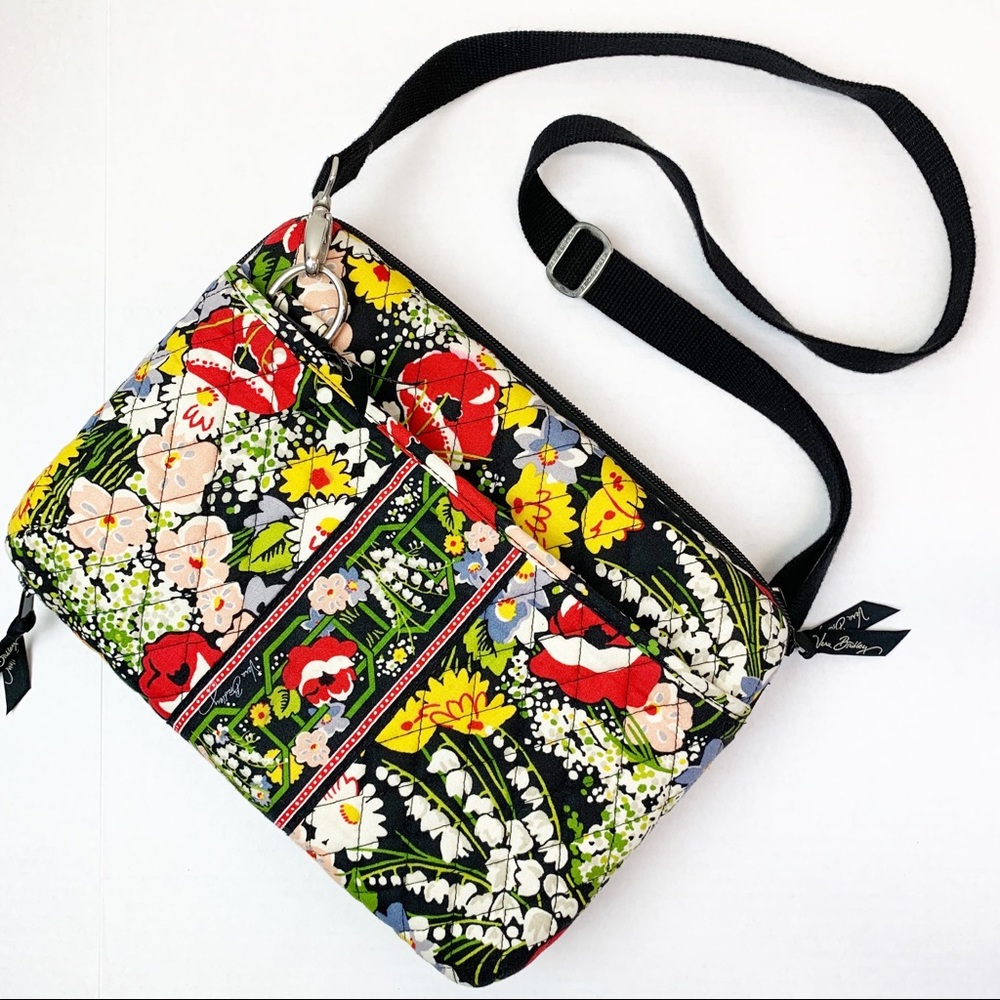 Vera bradley Poppy hard shell crossbody tablet bag